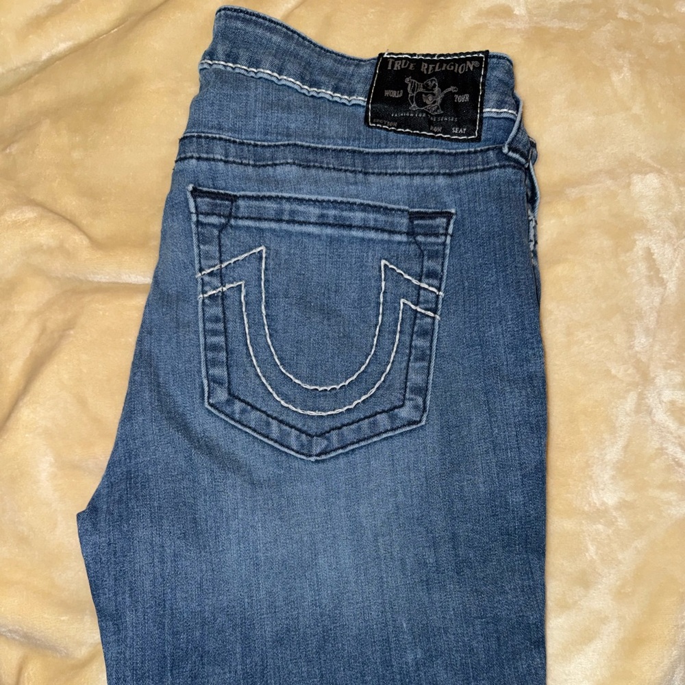 True Religion Women's Halle Denim Jeans with Stitch Detail